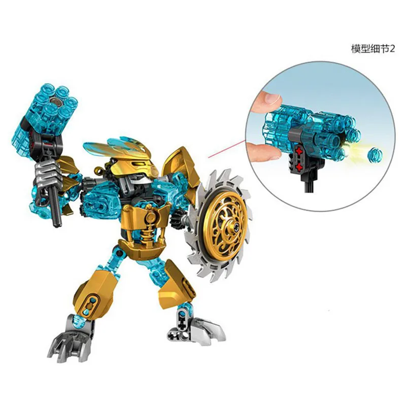 BIONICLE Mask Maker VS Skull Grinder Биохимический Воин Строительный блок Набор роботов Модель Кирпичи совместим с 70795 детские игрушки