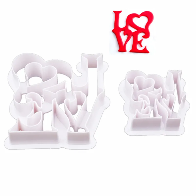 Фото 2pcs/set Stainless Steel 3D Sugar Craft Love Fondant Cutter DIY Cake Mold Cookie Cutters Baking Tools Kitchen Gadget Дом и сад 2pcs/set Stainless Steel 3D Sugar Craft Love Fondant Cutter DIY Cake Mold Cookie Cutters Baking Tools Kitchen Gadget Дом и сад