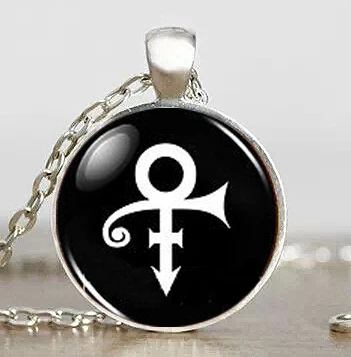Prince RIP Ankh знак символ логотип фиолетовый дождь мужское модное ожерелье ручной