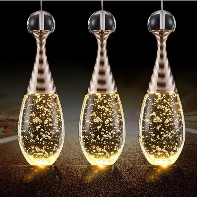 

Modern Led Pendant Lamp Ball Dining Room Crystal Single Pendant Light Creative Nordic Decorative Led Kitchen Lights