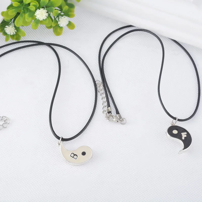 Новинка Прямая поставка 1 комплект ожерелья с подвеской Best Friend Ying Yang двумя