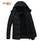 Мужские зимние куртки, пальто, флисовые пуховики, новинка 2018, повседневные пальто с капюшоном, мужская верхняя одежда, толстый хлопковый теплый пуховик для мужчин 4XL