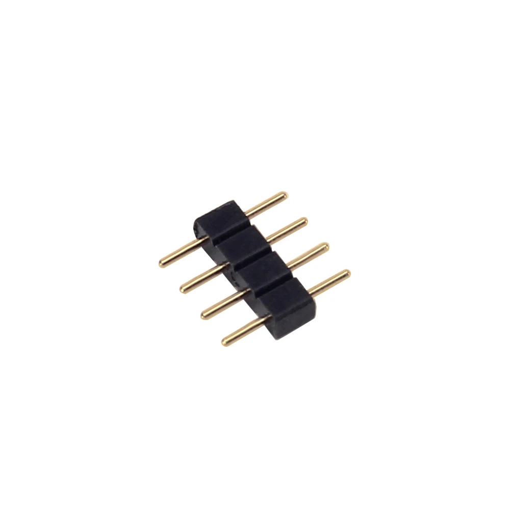 10 шт./лот, 4pin RGB Разъем, 4 pin иглы, мужской тип двойной 4pin, для светодиодной ленты RGB Разъем