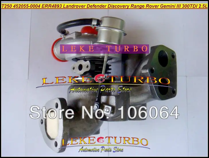 T250-04 452055-0004 452055 Турбокомпрессор Для Land Rover 90 110 Discovery Defender Range 1990- Gemini III 300TDI 2.5L |