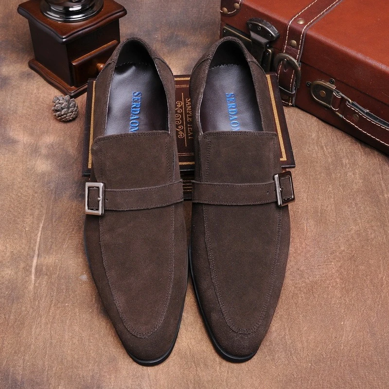 MYCORON New Arrivals Men Dress Shoes High Quality Slip-On Business Leather Boots Brand Designer Male Chaussure Homme | Обувь