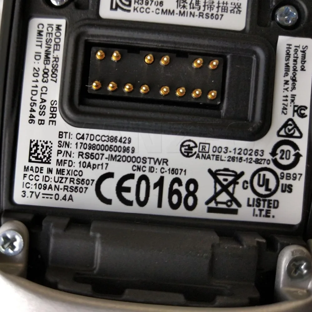 Сканер штрих кодов RS507 с колечком Zebra Symbol Ring Bluetooth 2D WT41N0 для Motorola сканер поддержкой