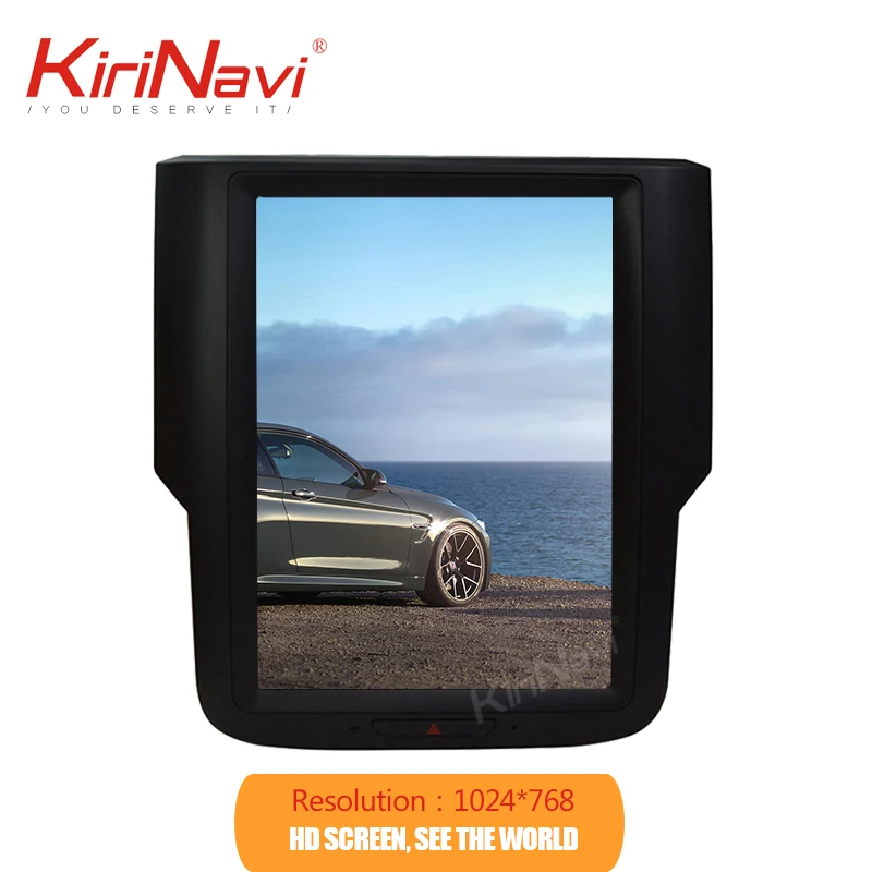 KiriNavi, вертикальный экран Tesla style, 10,4 дюймов, Android 7,1, автомобильный dvd-плеер для Dodge Ram, gps навигация, сенсорный экран, автомагнитола, 4G