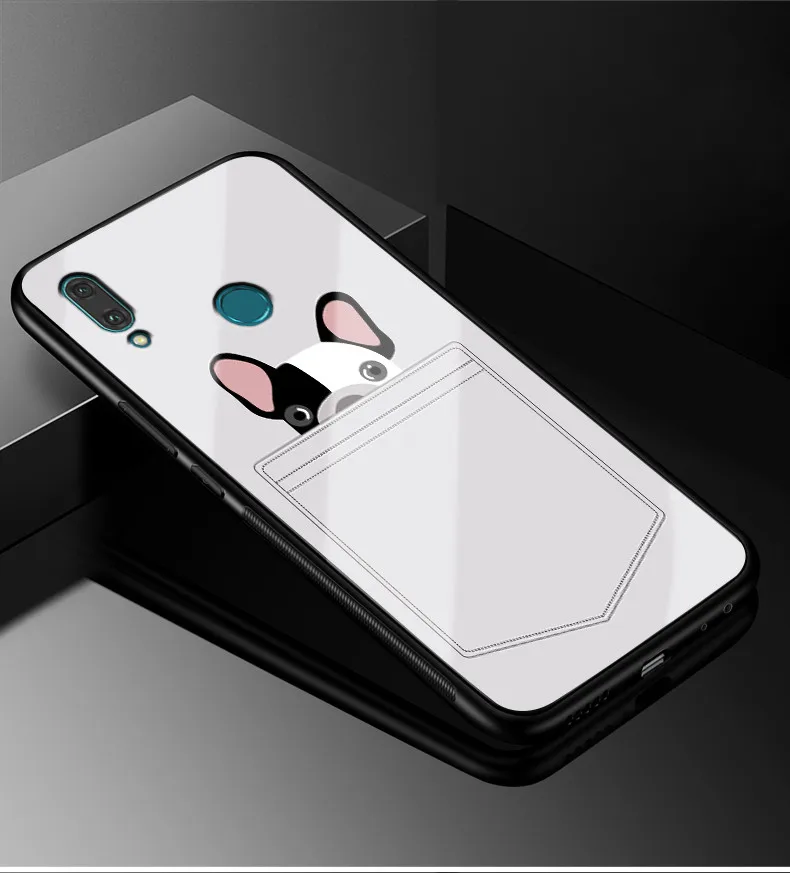 12 Для huawei P Smart чехол для оргстекло PC чехол для телефона черный ТПУ бампер для huawei Honor 10 Lite Крышка P Smart 6,21 - Цвет: 12