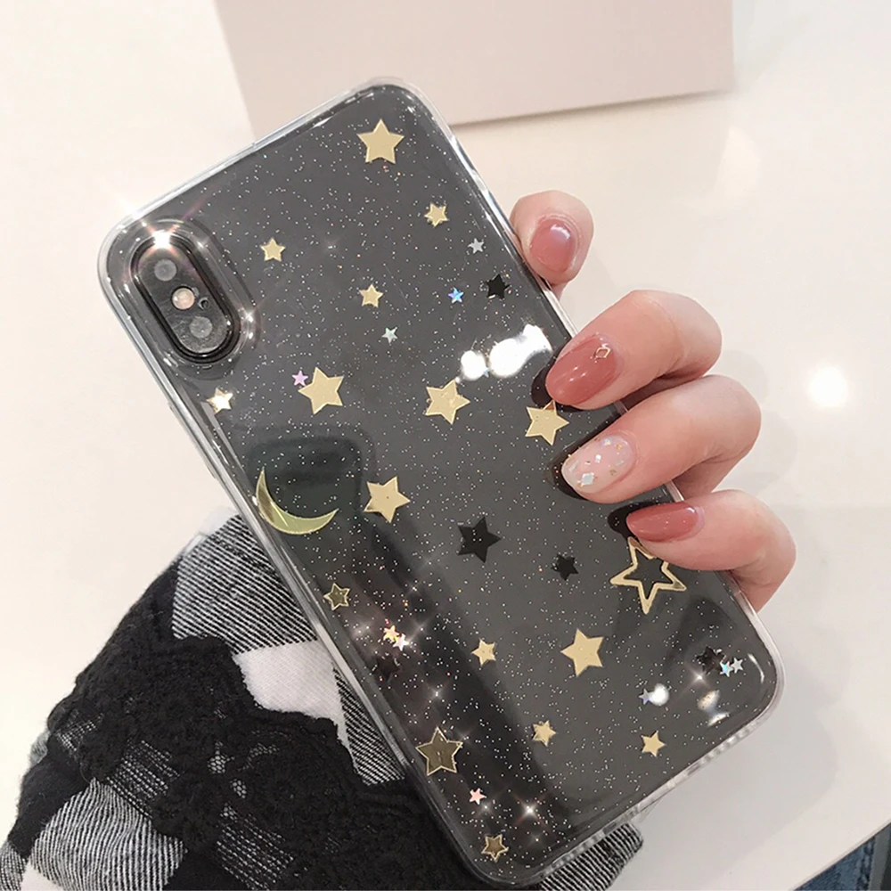 Чехол для телефона Sttary Star iPhone 7 8 Plus X XS MAX Мягкий защитный чехол девочек чехлы 6 6S |