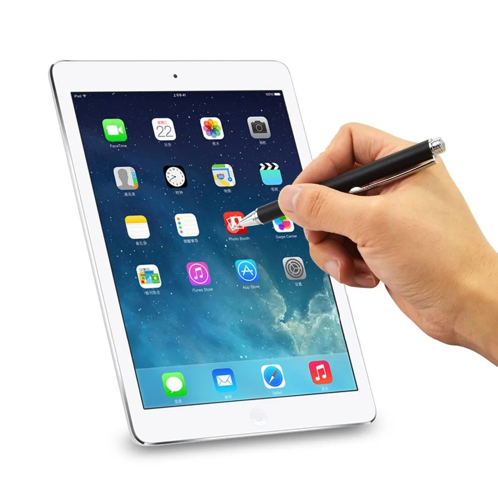 100 шт Металл Pro тонкий точечный емкостный сенсорный Стилус для Apple iPad Nexus 7 планшеты Galaxy Kindle Fire HDX можно сделать индивидуальный логотип