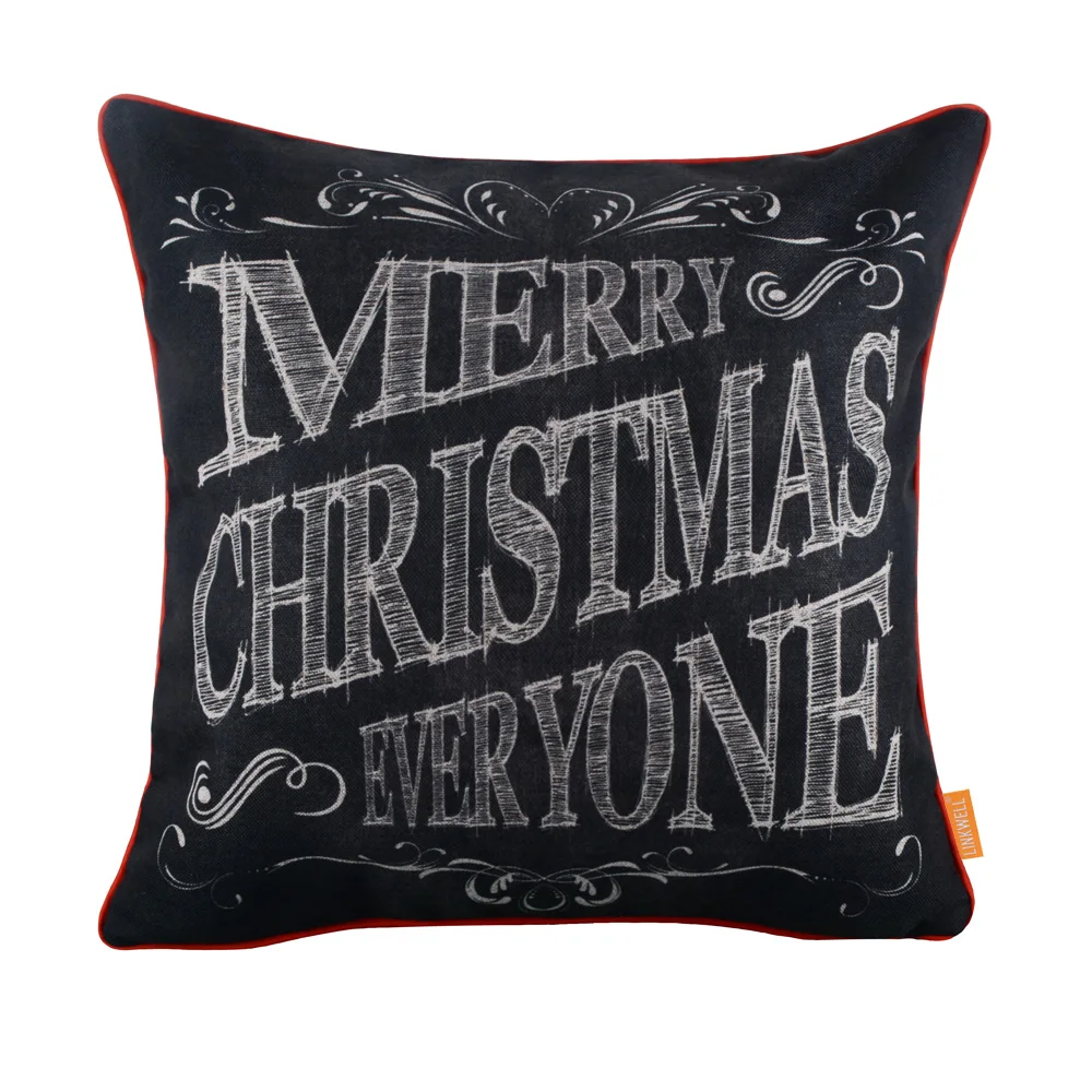 LINKWELL 18x18 дюймов доска художественные слова монограмма Счастливого Рождества все