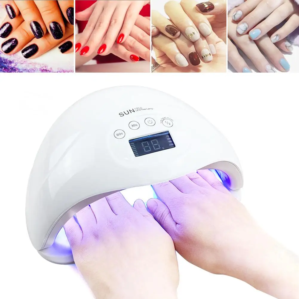 

1 Pcs 48W Fast Dry UV LED Nail Lamp with 3 Timer Setting Gel Nail Polish Dryer Nail Art UV Light Professional Nail Dryer