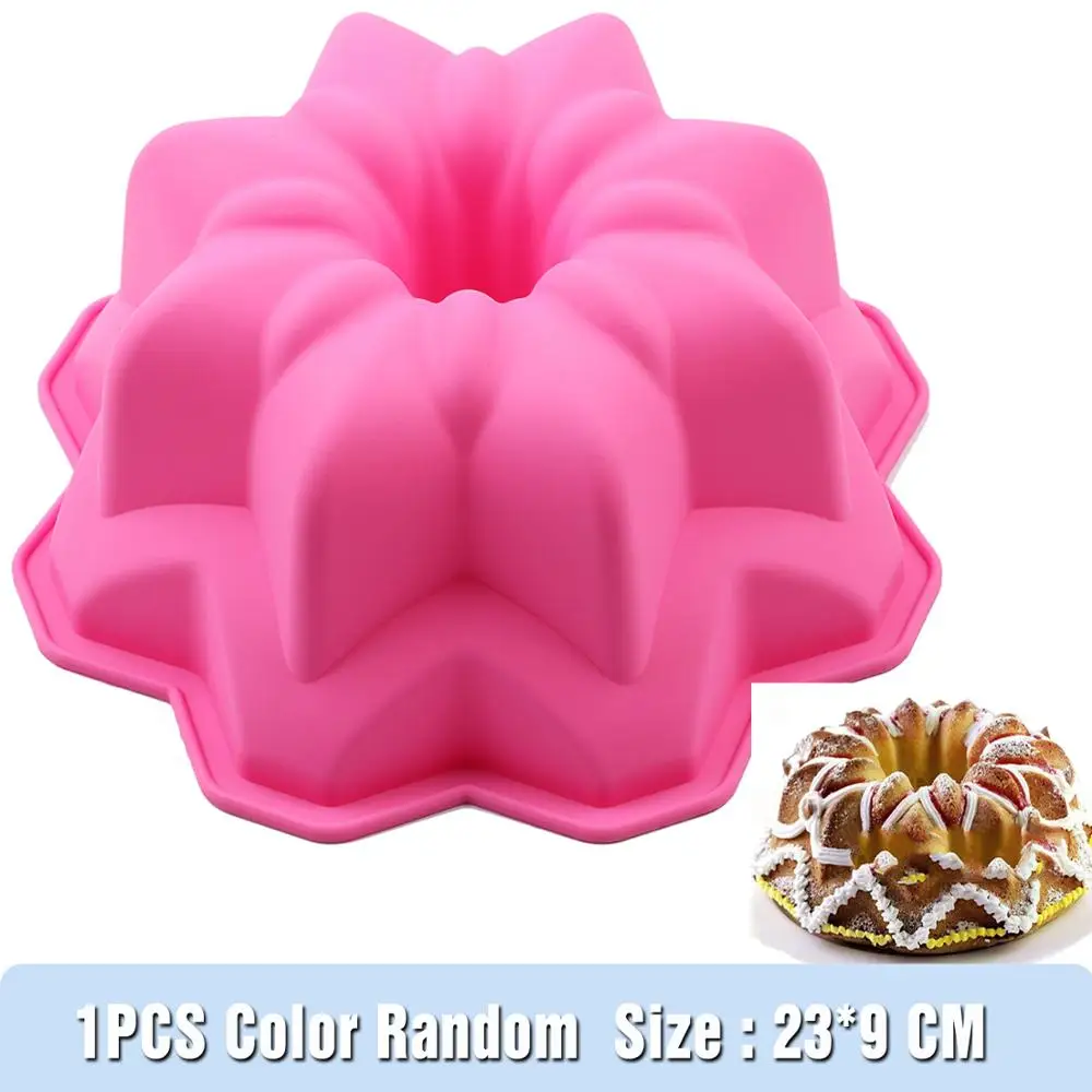 NEW Silicone cake Round Pan Baking Mold 8 Inch Set of 1pcs BPA Free Non Stick Bakeware easy to clean Cake mold DIY |Формы для тортов| |