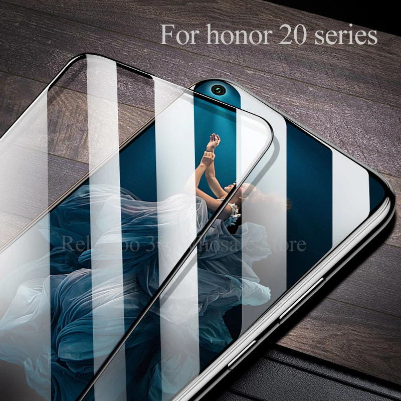 9D полностью изогнутое Защитное стекло для honor 20, закаленное стекло для huawei honor 20, Защитная пленка для телефона hauwei hono