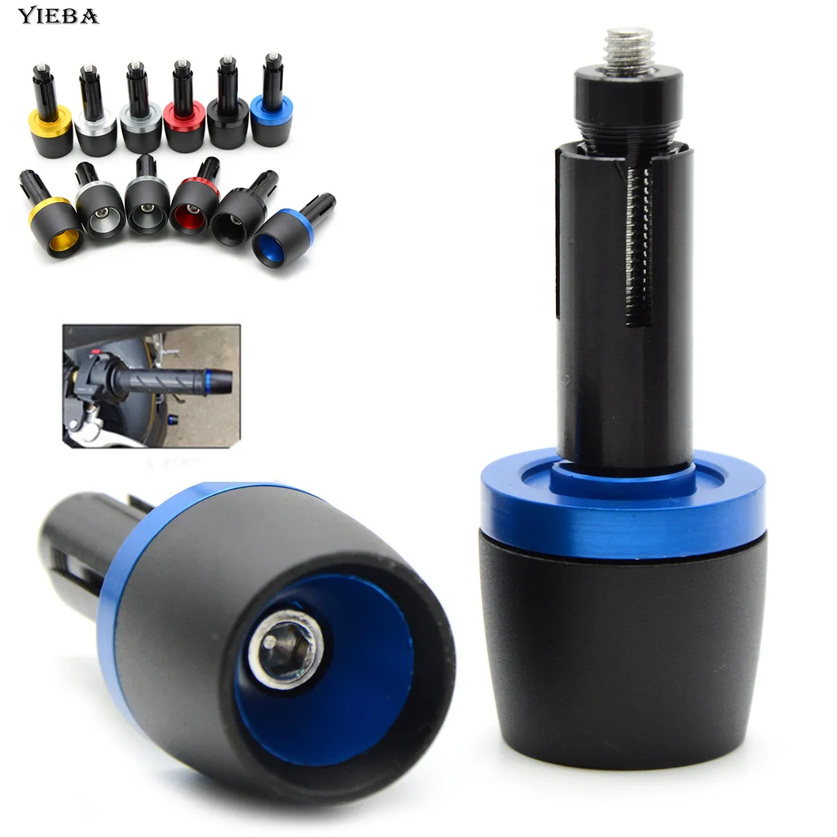 1 пара 22 мм 7/8 ''CNC алюминиевая рукоятка для мотоцикла руль YAMAHA FZ 1N 6N R3 YZF R1 FZ1S