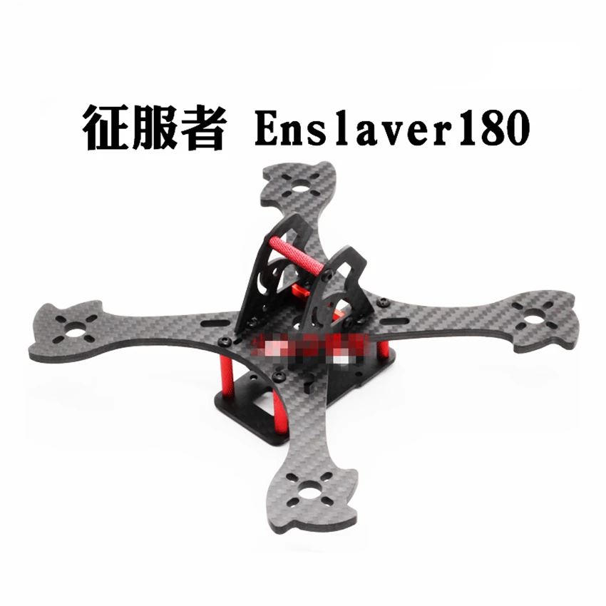 Enslaver 180 мм Колесная база 4 рычаг углеродного волокна Гоночная Рама Комплект для RC
