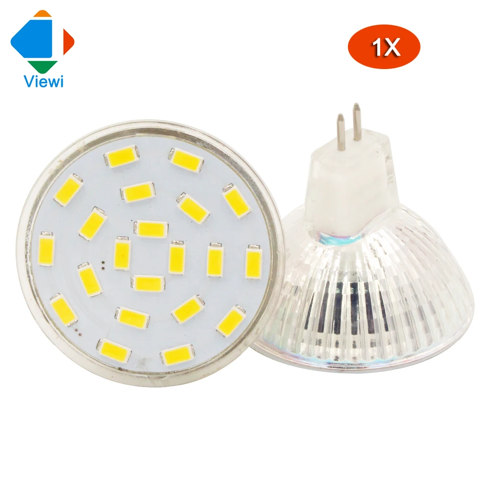 Viewi 1x Bombilla светодиодные лампы пятно света MR16 220 В Spotlight 5733 чип 21 светодиодов супер