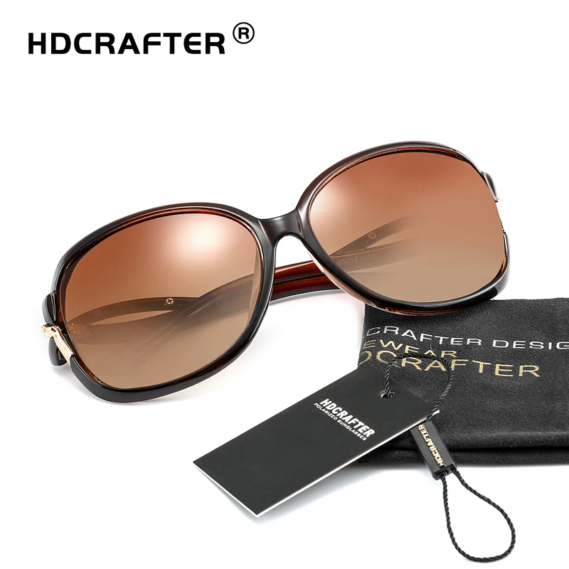 HDCRAFTER, женские брендовые дизайнерские поляризованные солнцезащитные очки, элегантные солнцезащитные очки, женские солнцезащитные очки высокого качества, 5 цветов
