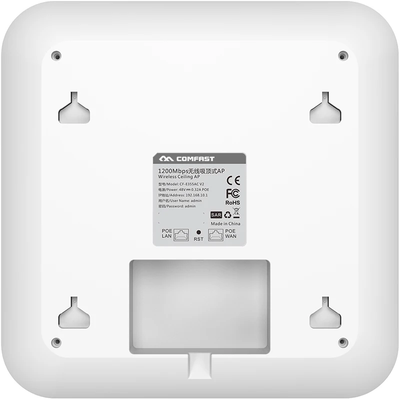COMFAST E355AC 1200Mbps Gigabit Wireless Ceiling AP 2.4/5.8Ghz Wifi Routers Wifi Extender 802.11b/g/n WiFi Access Point
