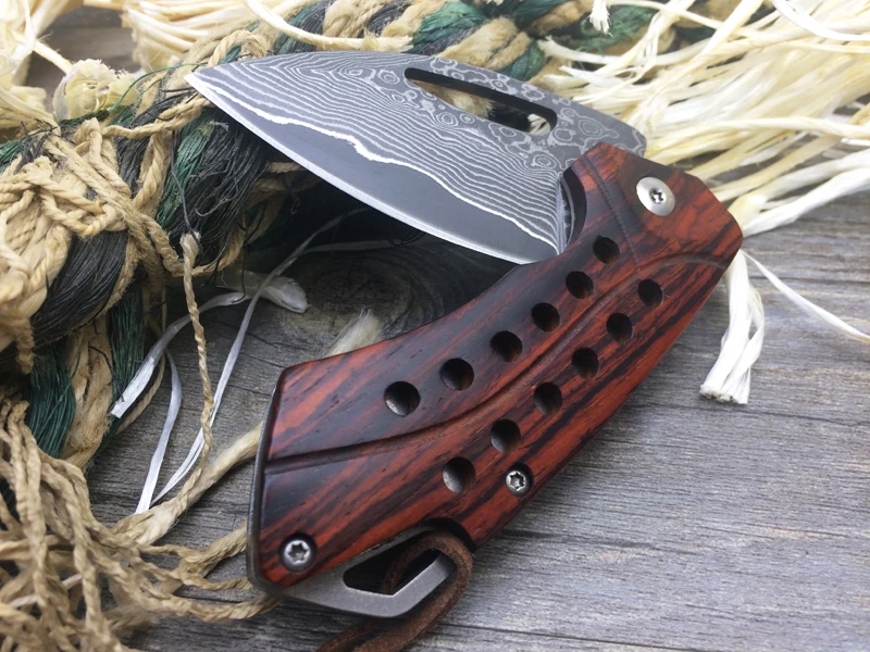 Get-FORCE дамасский EDC тактический складной нож коллекция мини-папок выживания