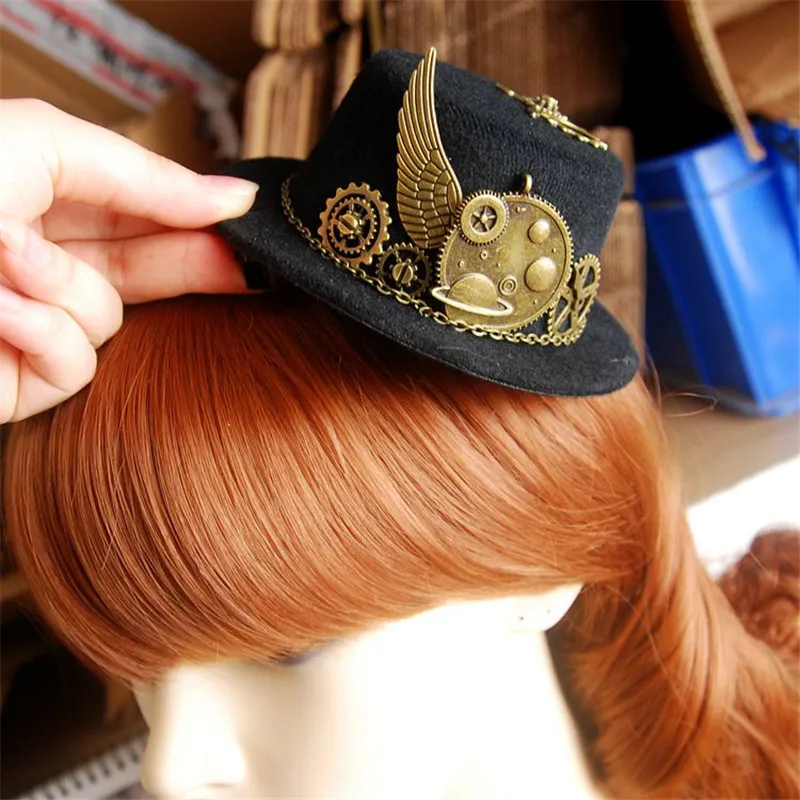 Новинка Готический стиль Geer крыло с украшением в виде цепочки для девочек