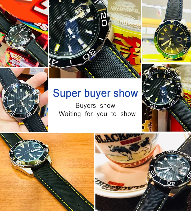 19 20 мм 21 22 мм 23 мм нейлоновый кожаный холщовый ремешок для часов Omega ремешок для часов Citizen для Carrera для браслетов IWC аксессуары