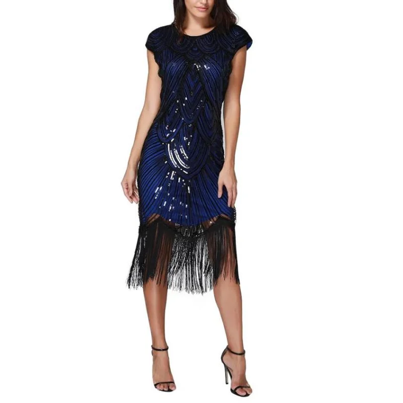 

Women Tassel Beaded Sequin Latin Dresses Ladies O Neck Sleeveless Slim Club Dresses Bodycon Party Dress Vestidos De Fiesta