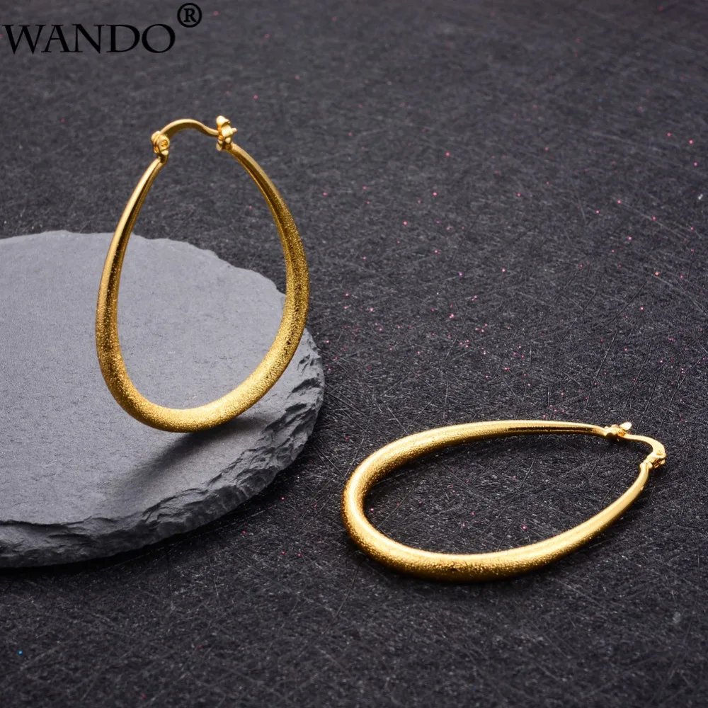 WANDO модные серьги кольца золотого цвета простые круглые женские свадебные для