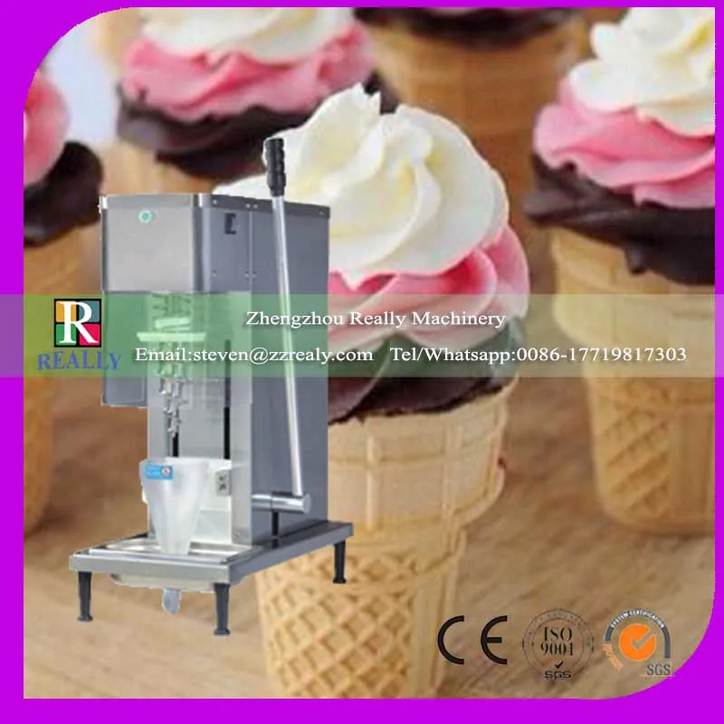 

CE Approved 304 Stainless steel swirl freeze yoghourt mixer machine