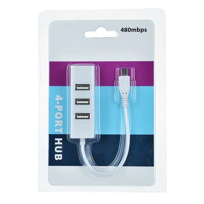 Микро USB для 4 портового концентратора 2 0 w/ OTG планшетного ПК/телефона|USB-хабы| |