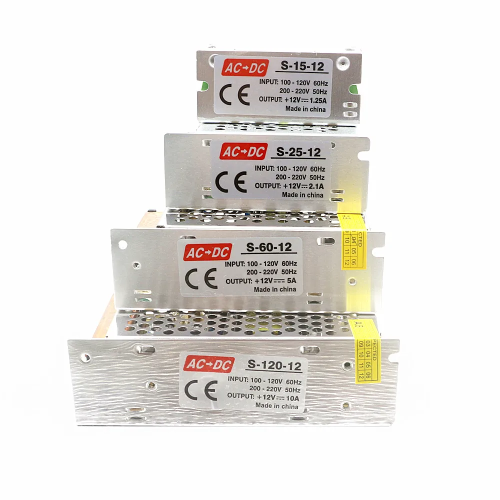 Переключение Питание DC12V 1A 2A 3A 5A 8A 10A 15A 20A 30A 40A 50A 60A AC 110 V 220 240 DC/DC 5 12 24 48 Светодиодные