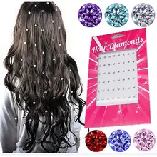 2 Bags Beautiful Hot Drilling Crystal Glass Rhinestone Hairdressing Women Fashion New Stylish Hair Dress Accessories Headwear