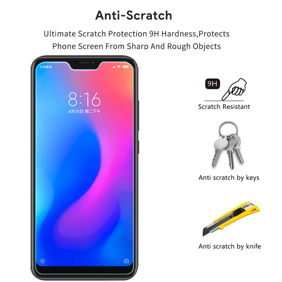 Закаленное стекло 9h для xiaomi redmi 6 pro mi A2 lite Экран протектор xio xao a2 Защитные пленки