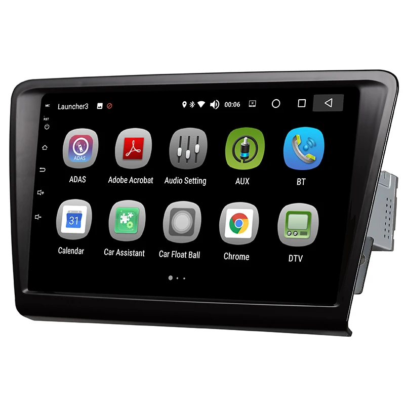 Автомобильный мультимедийный плеер 1 Din Android 8,0 автомобильный DVD для Volkswagen Skoda rapid 2013- " 4G/32G сенсорный экран автомобильный Радио gps
