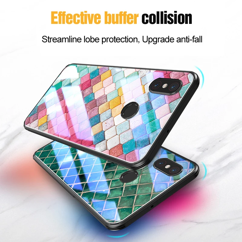Vpower стеклянный чехол для Xiaomi mi8 lite из закаленного стекла Mi8 Explorer задняя крышка se Capa