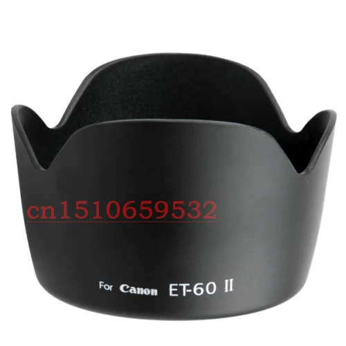 2 шт. ET 60 ll бленда объектива для Canon T3i T2i T1i T3 XTi XT XSi 450D EF S 55 250 мм 90 300 75 мм|lens hood for canon|lens