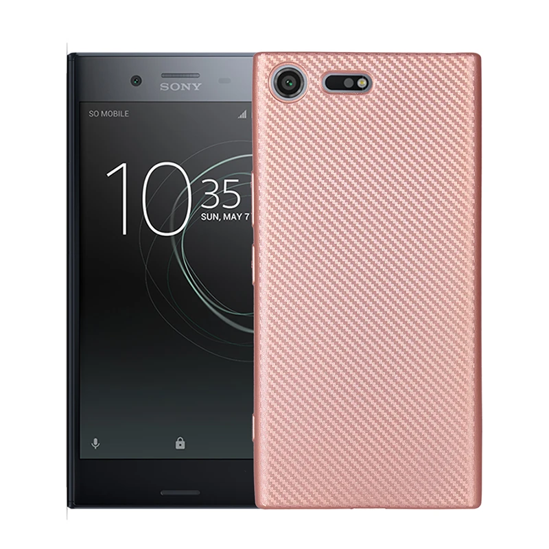 Чехол для sony Xperia L2 XA1 XA2 C6 ULTRA PLUS XZ1 XZ2 XZ4 Compact XZ Премиум силиконовый мягкий чехол для телефона из ТПУ - Цвет: rose gold
