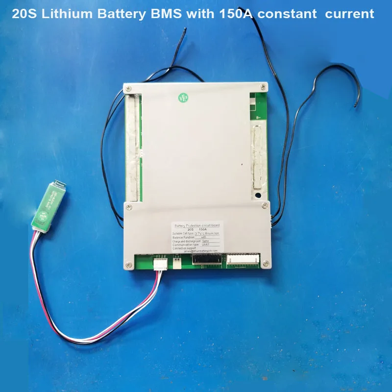 72V 20S литий-ионный аккумулятор смарт печатная плата 84V Bluetooth BMS или 60V Lifepo4 PCB с коммуникационная плата интерфейса UART с током 150A - Цвет: 20S Li ion 150A