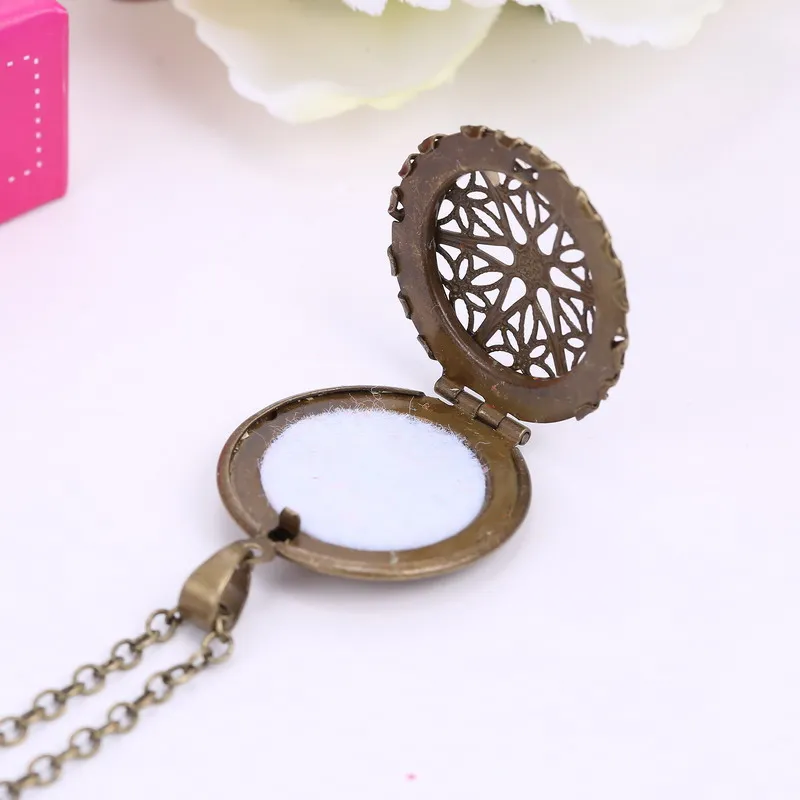Винтажные медальоны для ароматерапии Ожерелье Подвески эфирное масло диффузор