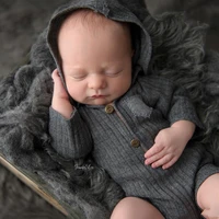 spring summer cotton newborn baby boys girls long sleeve rompers cheap photography props clothes photo shoot for studio