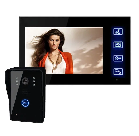 Видеодомофон с 7-дюймовым цветным монитором Домашняя безопасность проводной