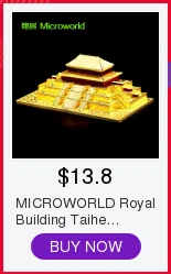 MICROWORLD Yangzhou City Gate 3D головоломка металлическая Сборная модель для взрослых коллекционные вещи Обучающие образовательные собранные игрушки