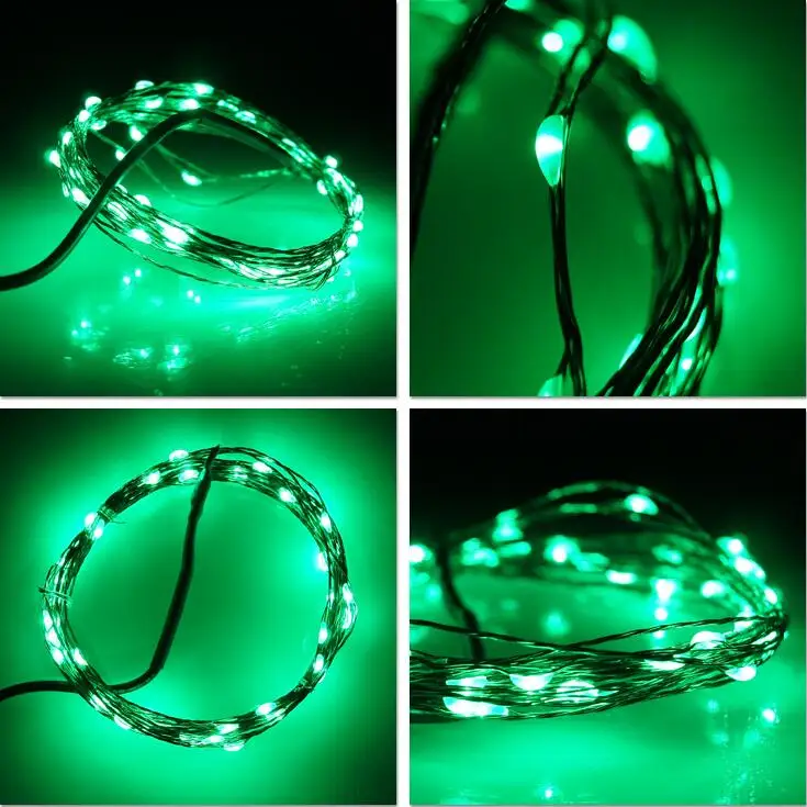 У вас 1 шт. DC12V 10 м 100led медный провод гирлянда светодиодная водонепроницаемая