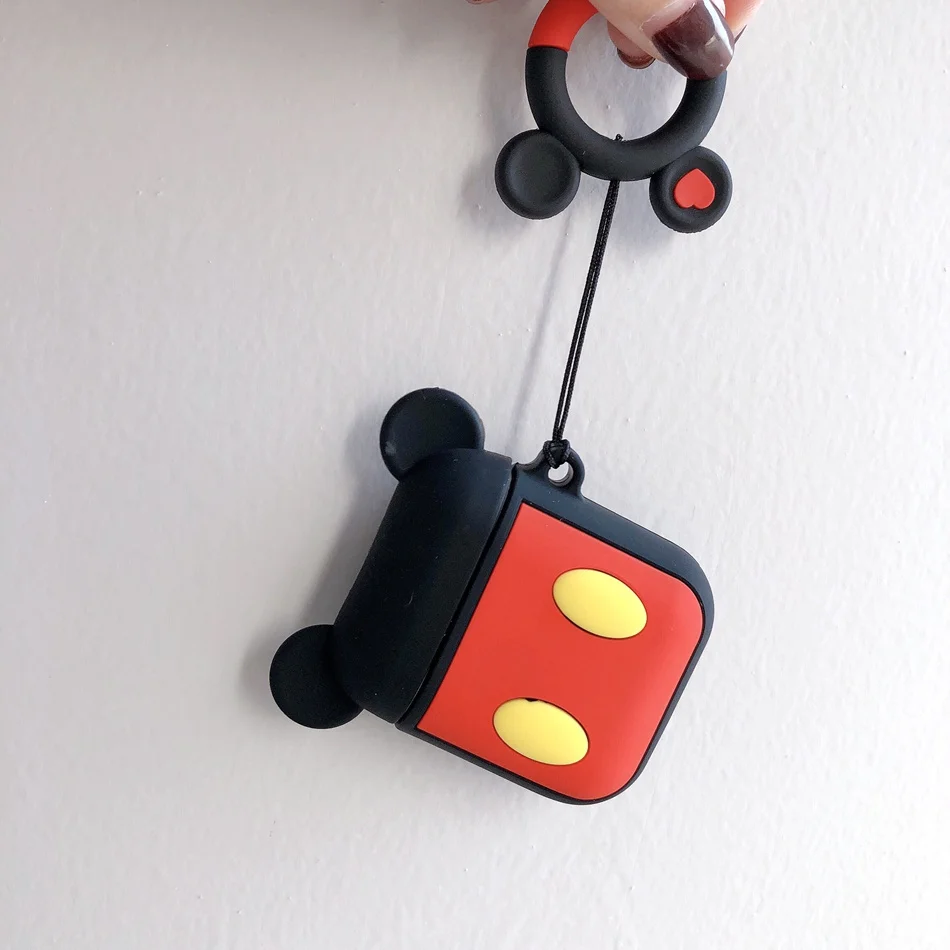 Для AirPods чехол милый 3D мультфильм наушники Kawaii чехол для Airpods 2/i10/i11/i12 TWS мягкая защитная крышка с кольцом на палец