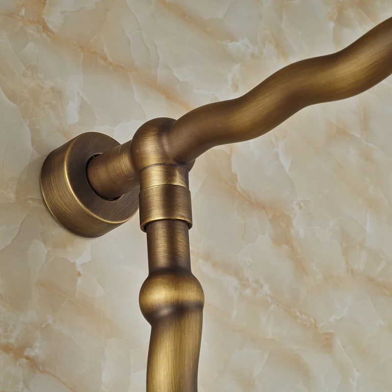 Набор смесителей для душа в стиле ретро настенный кран горячей и холодной воды