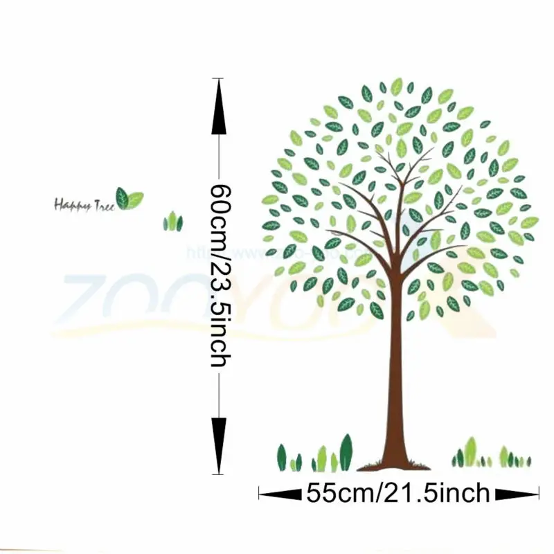 

creative green tree loving nature wall decal zooyoo8212 decorative adesivo de parede removable pvc wall sticker