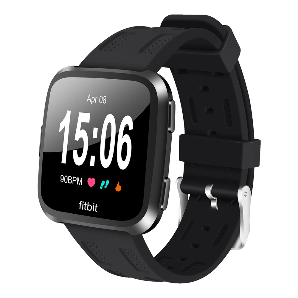 Модный спортивный силиконовый ремешок сменный Браслет для Fitbit Versa резиновый