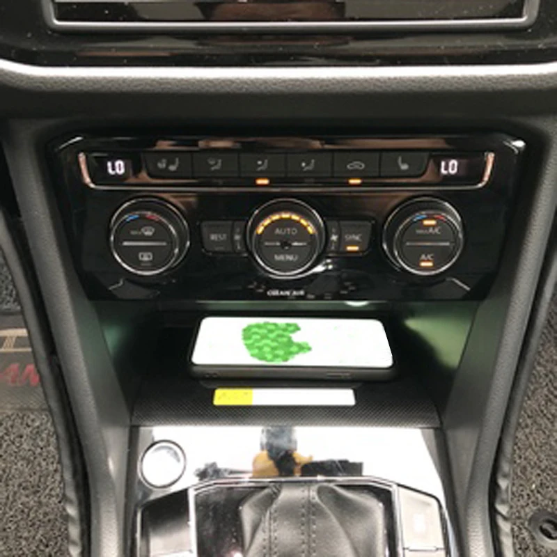Для Volkswagen Tiguan MK2 Tiguan Allspace QI Беспроводное зарядное устройство Быстрая зарядка Панель подставка держатель телефона аксессуары
