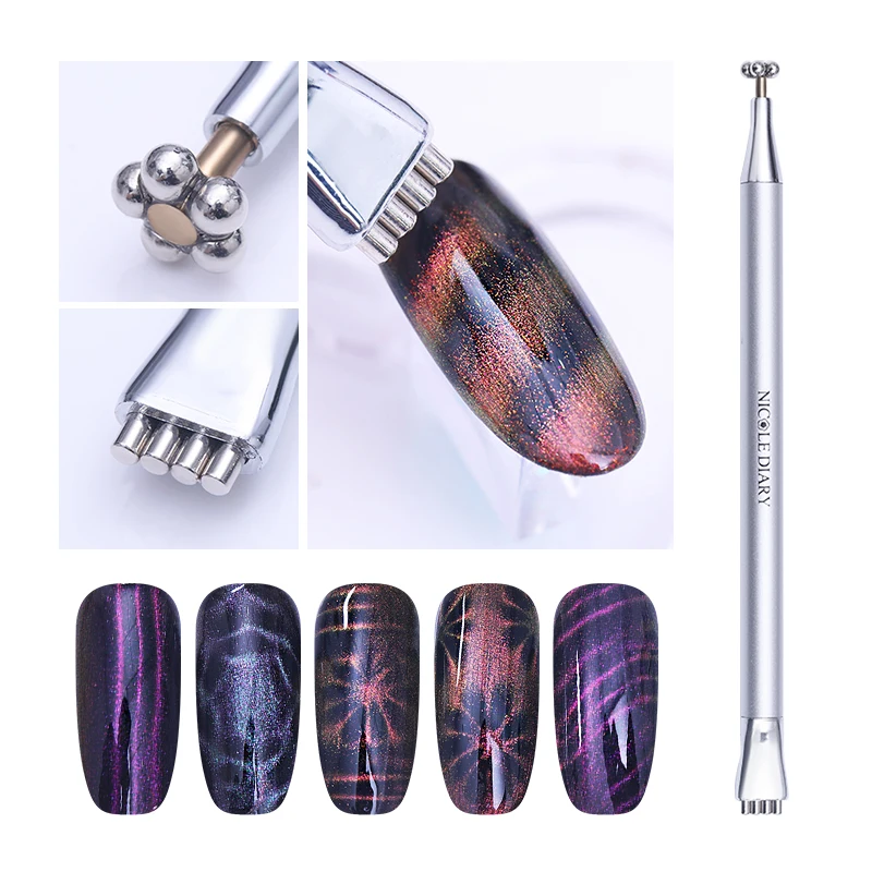 Магнитный карандаш NICOLE DIARY в цветочную полоску для самостоятельной сборки