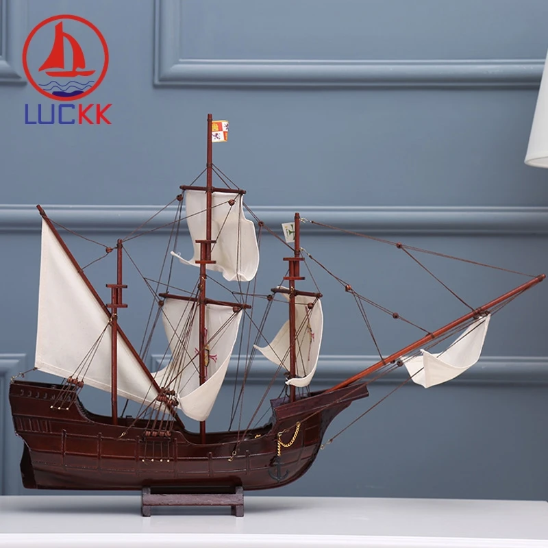 Классическая деревянная модель корабля LUCKK 70 см сделай сам Санта-Мария